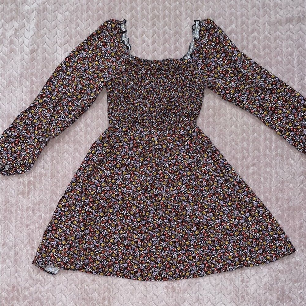 Art Class Girls Floral Long Sleeve Dress